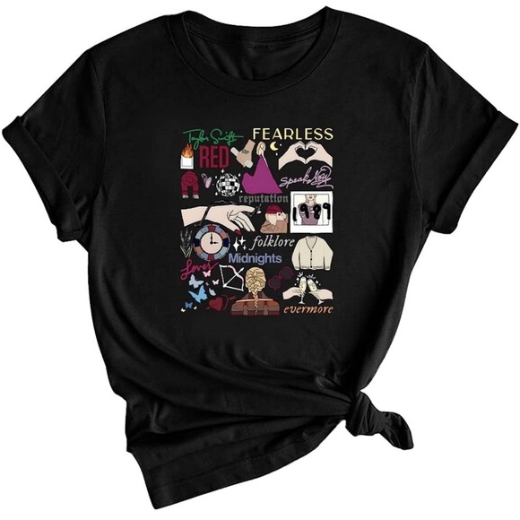 Taylor Swift Era’s Tour Albums Themed T-shirt Size Large NWT! - Picture 6 of 11